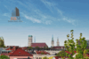 Luxuriös möbliertes Stadtapartment im repräsentativen Neubauensemble - Ausblick/Stadtpanorama