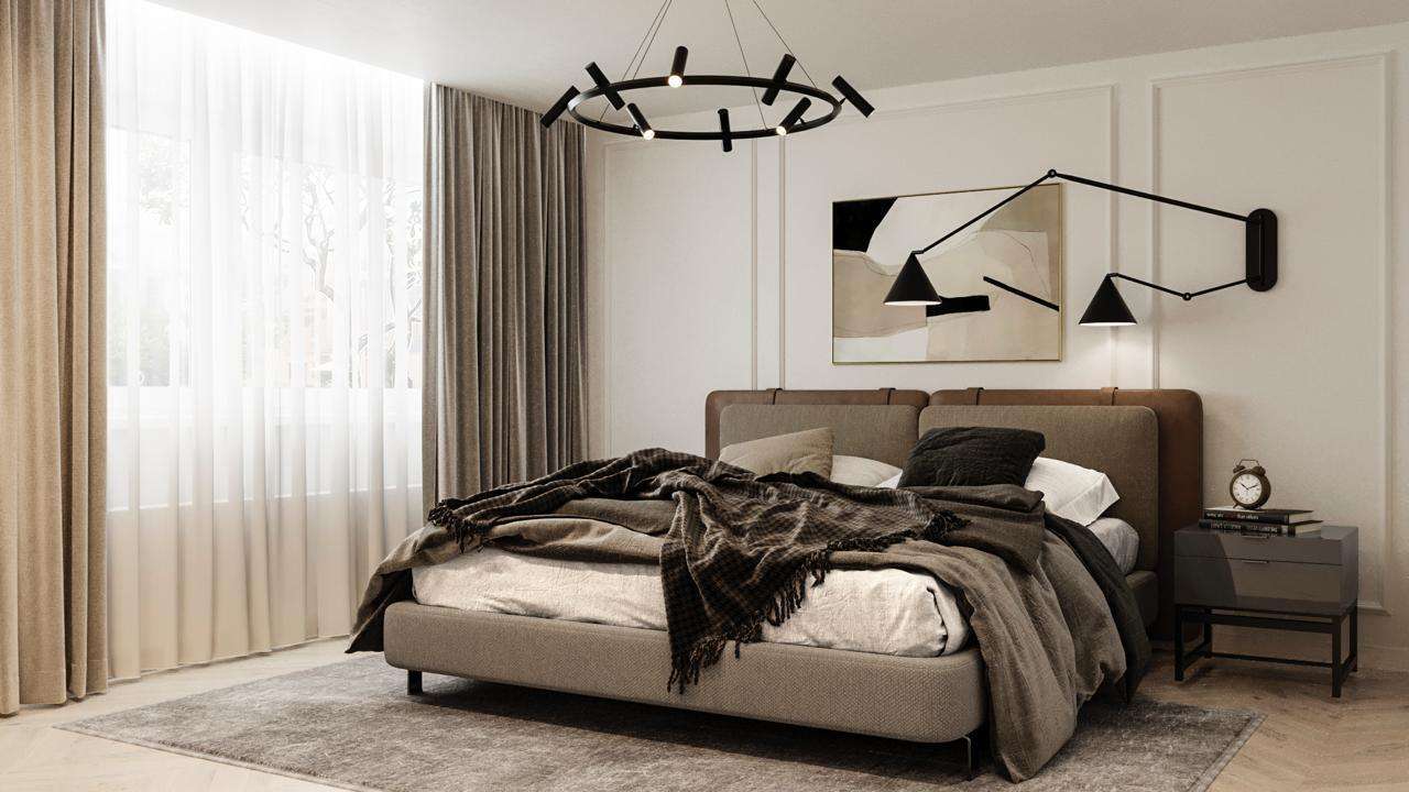 Erstbezug nach Sanierung: Elegante 3-Zi.-Wohnung mit perfekter Raumaufteilung und Ausblick ins Grüne - Schlafzimmer