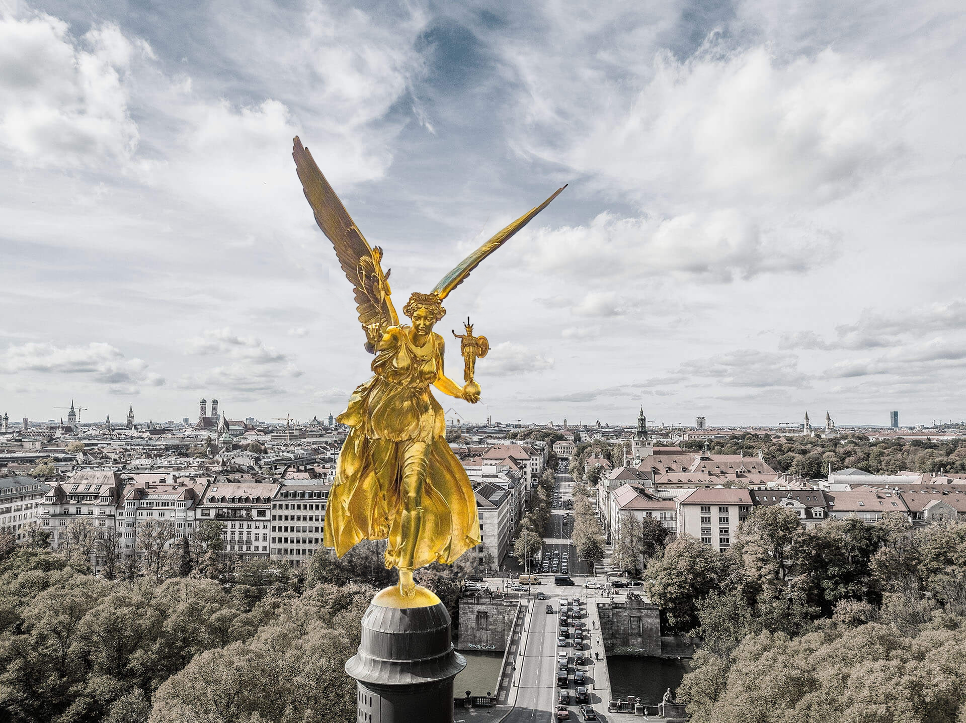 Ein Solitär! Der Zenit des Wohnens: hochkarätige 3-Zi.-Gartenwohnung in Alt-Bogenhausen - Bild