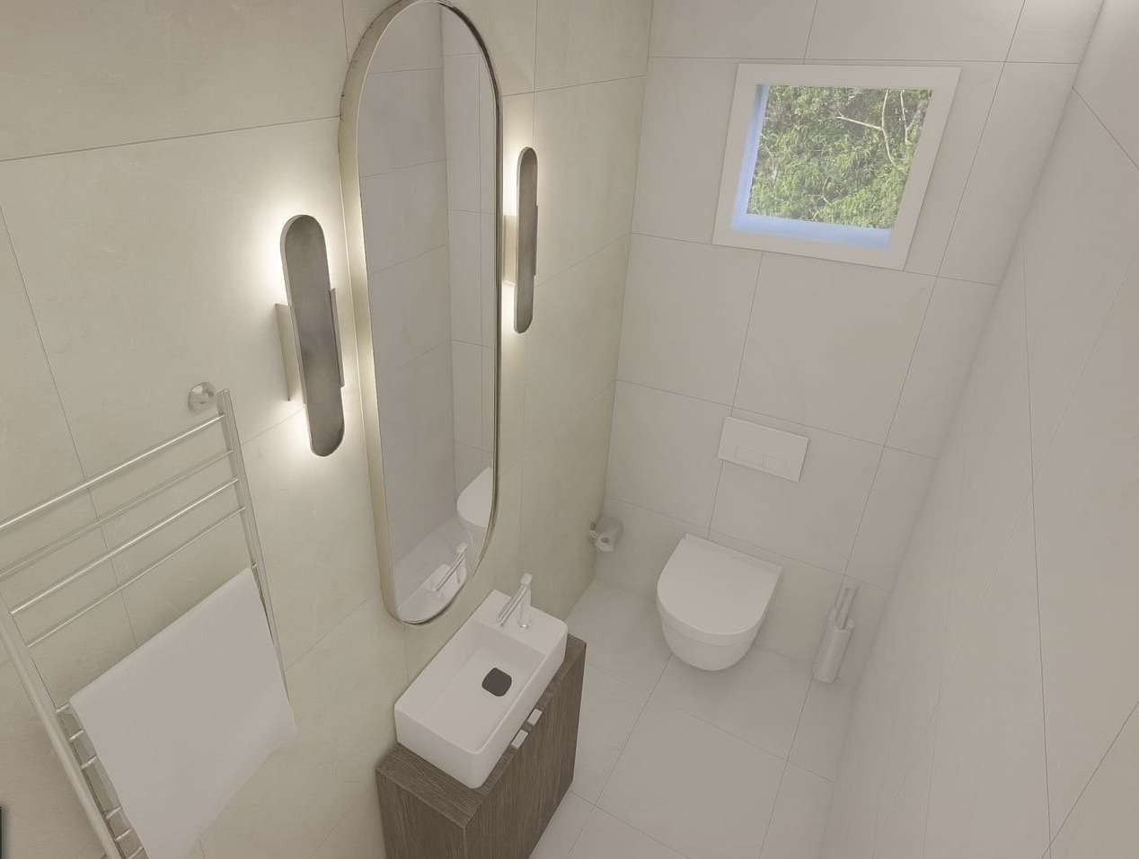 Erstbezug nach Sanierung: Elegante 3-Zi.-Wohnung mit perfekter Raumaufteilung und Ausblick ins Grüne - WC