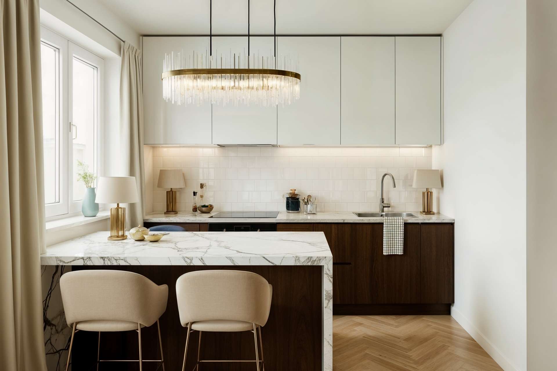 Erstbezug nach Sanierung: Elegante 3-Zi.-Wohnung mit perfekter Raumaufteilung und Ausblick ins Grüne - Küche