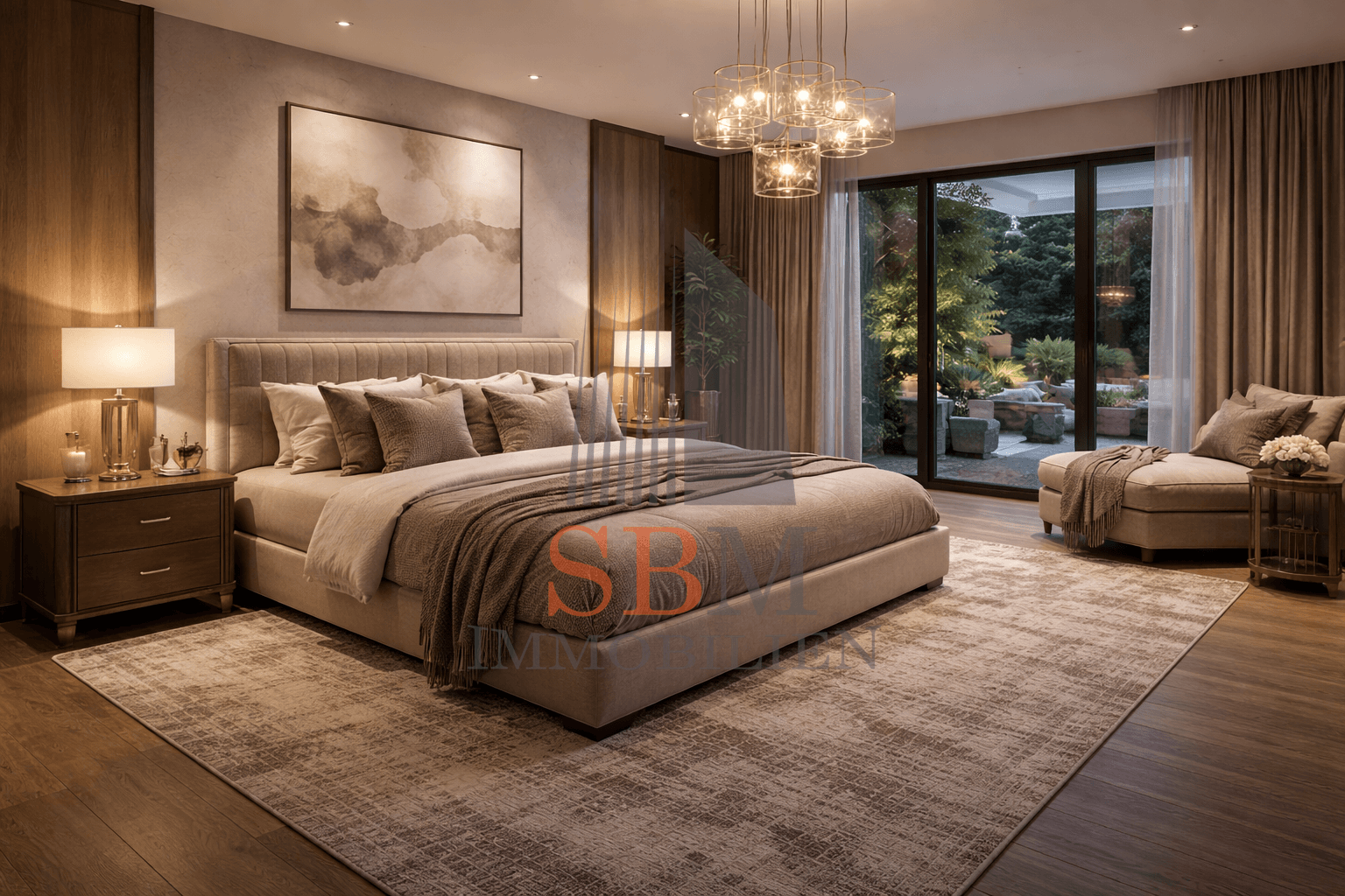 Aristokratisches Wohnen in Nymphenburg - Exklusive 3-Zimmer-Gartenwohnung am Schloss - Schlafzimmer