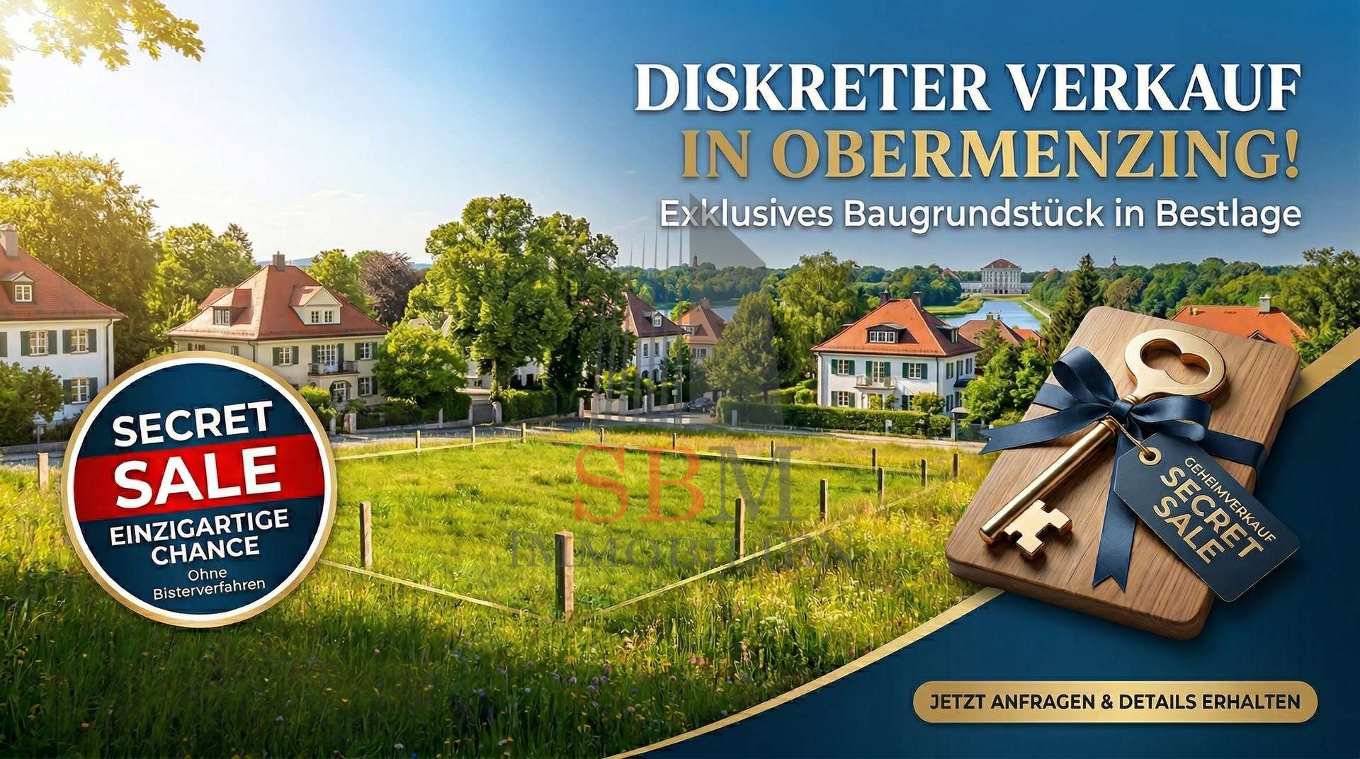 Stilles Angebot: Premium-Grundstück in Bestlage - SBM Immobilien