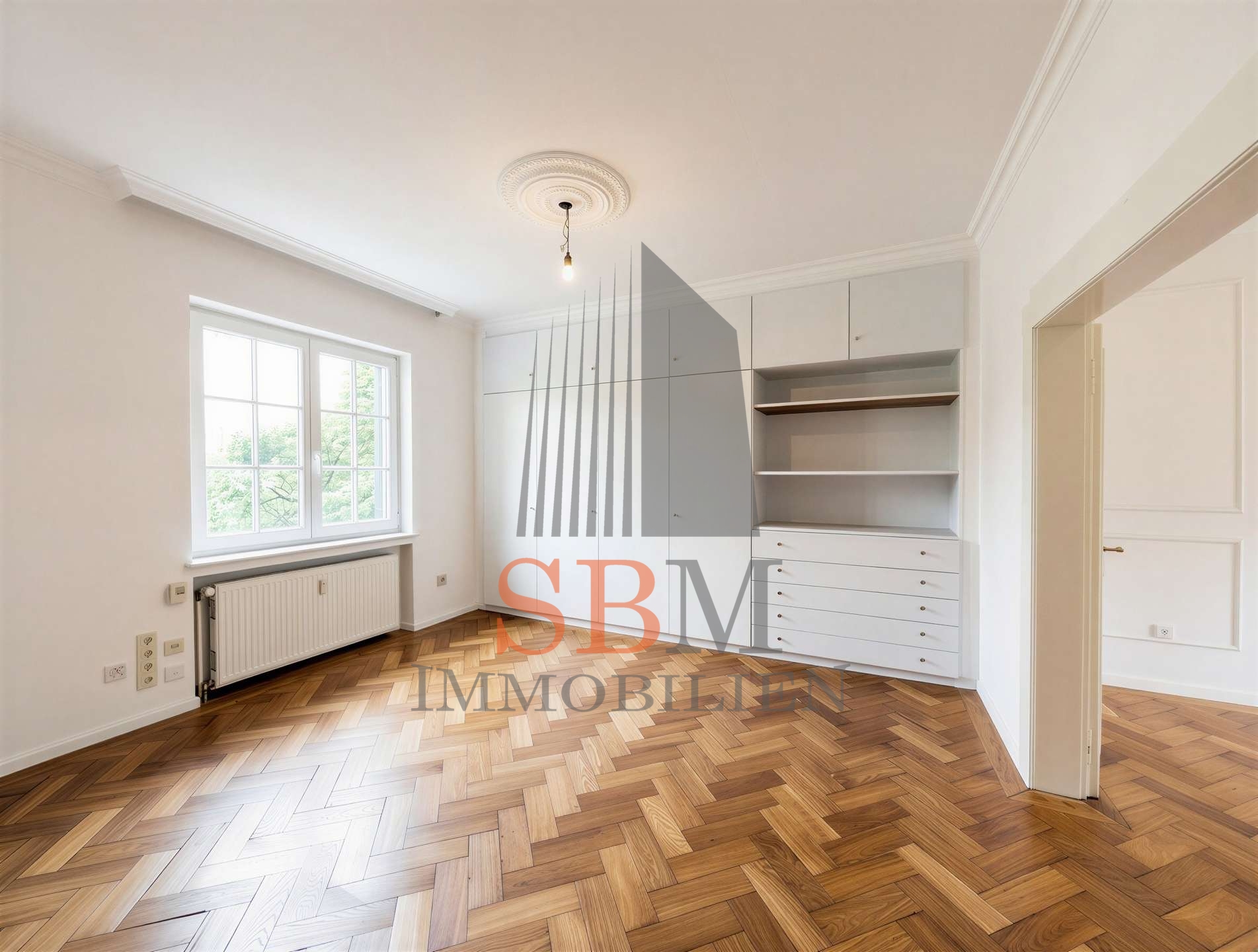 Repräsentative Büroeinheit mit Altbau-Charakter in Nymphenburg - Bild