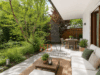 Zum Sanieren : Verstecktes Gartenjuwel mit Südterrasse und viel Potenzial - Terrasse ( Einrichtungsvorschlag)