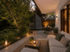 Zum Sanieren : Verstecktes Gartenjuwel mit Südterrasse und Hobbyraum - Terrasse ( Einrichtungsvorschlag )