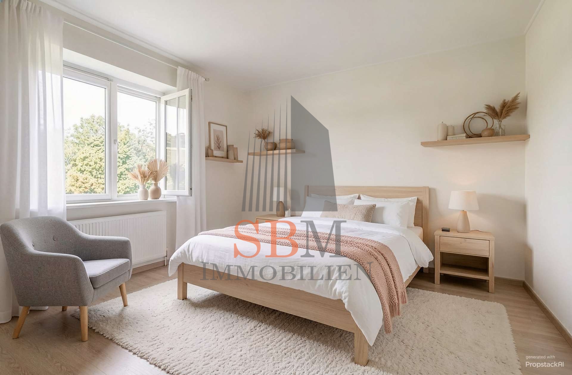Zum Sanieren: 2 Zimmer-Whg. am Olympiapark - Schlafzimmer 2 Zi. Whg. - (Visualisiert)